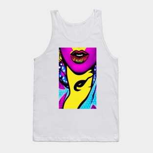 Popart Popculture Sexy Lips Tank Top